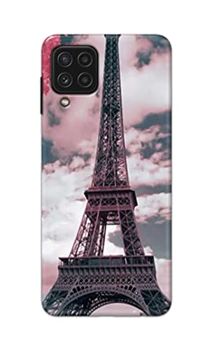 Image of Lovers Famous Place Eiffel Tower in Paris Hard Back Case Cover for Samsung Galaxy A22 4G Back Cover -(J5) VNS2227