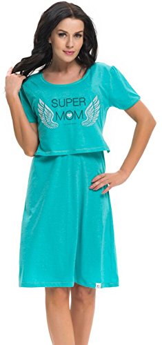 DN, Nachthemd, TCB.9226, darkmint, Gr. XL