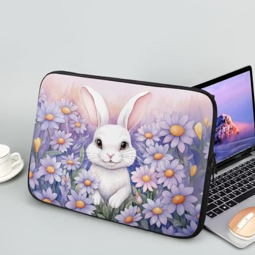 Funda para portátil para mujer con cierre y diseño floral miniatura 3