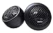 BZRK Audio SQ-T100 1 inch Silk Dome Tweeters Pair for Car Audio - 120 Watts Max Each - with Bass Blockers and Pods for Flush or Surface Mount
