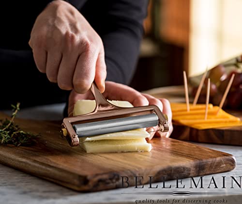 Image of Bellemain Stainless Steel Wire Cheese Slicer with 2 Extra Wires, Rose Gold