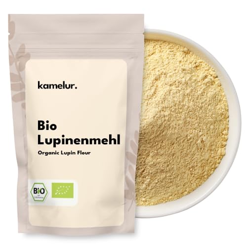 Kamelur Bio Lupinenmehl (500g) Mehl aus getoasteten Bio Lupinen ohne jegliche Zusätze