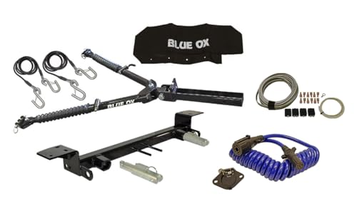 Blue Ox Alpha 2 Tow Bar (6,500 lbs. Cap.) & Baseplate Combo fits Select Gladiator (Includes Mojave) (Includes Acc) - Includes Complete Wiring & Rigid Hitch Logo Decal