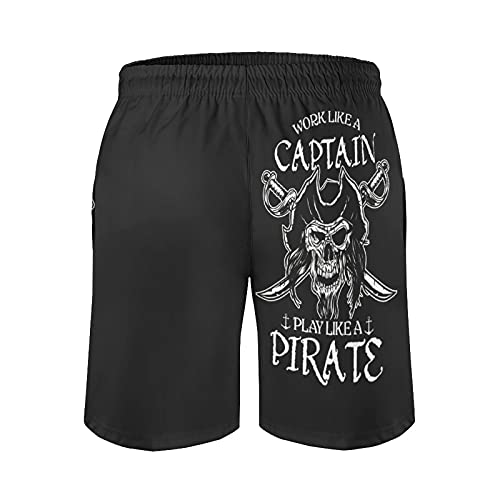 B&MAVIS Be Captain and Pirate Men's Summer Quick Dry Swim Trunks Casual Board Shorts Beachwear for Boys Men3