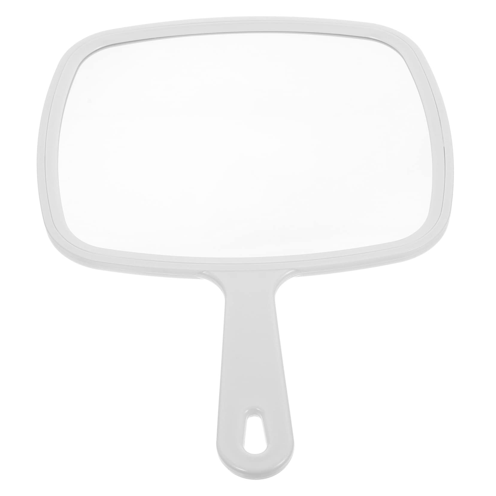 Miroir à main de maquillage portable transparent et léger pour le voyage