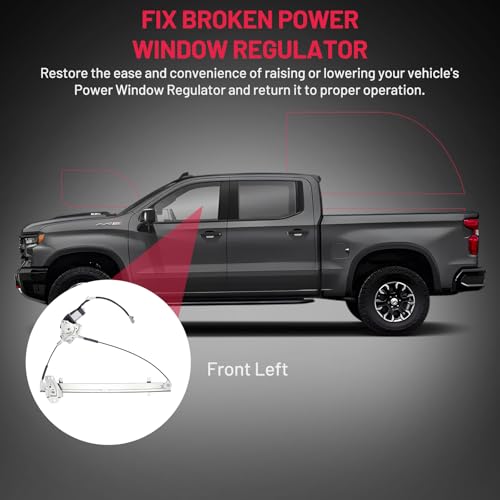 Image of BDFHYK 741-010 Power Window Regulator with Motor Front Left, Compatible with 1999-2002 Honda Odyssey