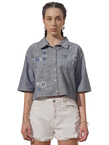 Image of Vishudh Women's Classic Shirt | Timeless Design for Casual & Formal Occasions