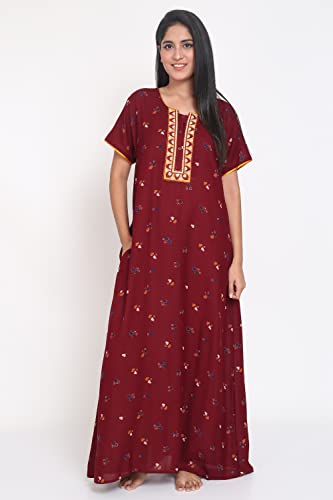 Image of Women's Alpine Mix Print Maxi Nightgown