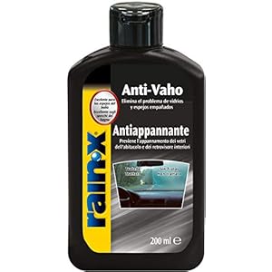 Rain-X 26021 Tratamiento Anti-vaho, Fabricado en España, Parabrisas coche, Lunas, Espejos, Cristales, Gafas, 200ml