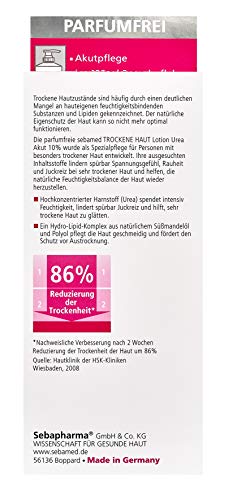 Sebamed Urea-acut voor droge huid, 10% lotion, parfumvrij, vochtlotion met zoete amandelolie voor mannen en vrouwen… - Afbeelding 4