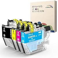 Amazon.co.jp: ブラザー用 LC412XL 4色セット 互換インク LC412XL-4PK