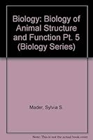 Biology: Animal Structure and Function 0697151026 Book Cover