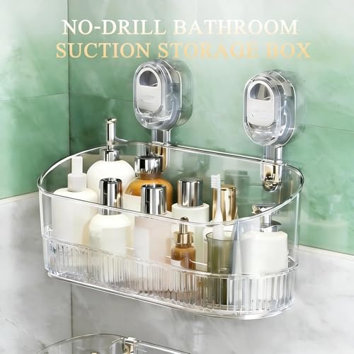 Boîte de rangement à ventouse pour optimiser l'espace de la douche