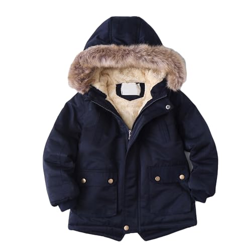 Cotton jacket hooded boy's padded and thickened cotton jacket children's cotton jacket