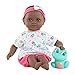 Corolle 9000100520 - Corolle Mon Premier Poupon Badebaby Alyzee, Weichkörper-Badepuppe mit Badetier, Schlafaugen, Vanilleduft, abnehmbare Kleider, 30cm, Für Kinder ab 18 Monaten geeignet