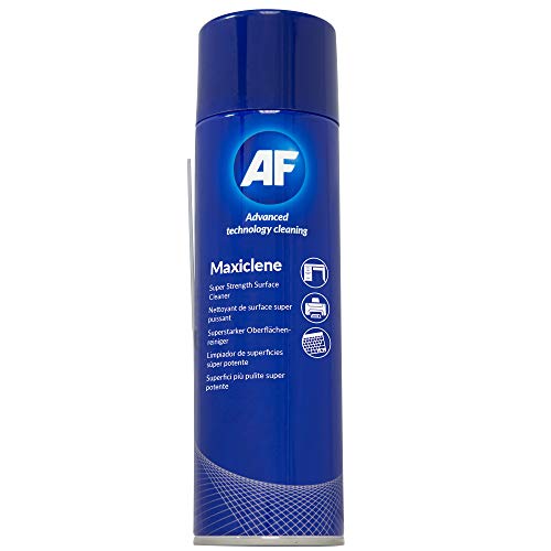 AF Maxiclene Foam Cleaner Extra-powerful Anti-static Surface Cleaner for Desks, White Boards, Carpet, Upholstery, Cars, Rubber etc.- 400ml MXL400