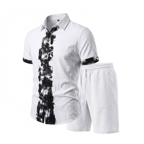 Chemise d'été en lin coupe oversize pour homme idéale pour les vacances et sorties en terrasse