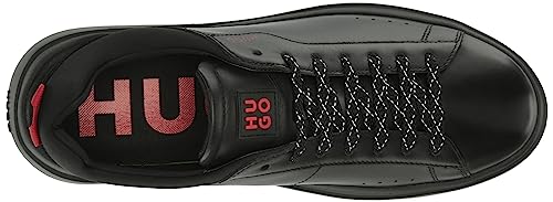 Image of Hugo Mens Cupsole Leather Lace Up Sneaker