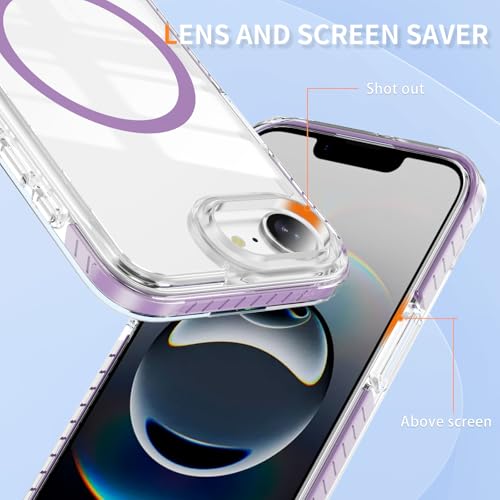 Coque iPhone 17e fine et transparente au quotidien avec support MagSafe