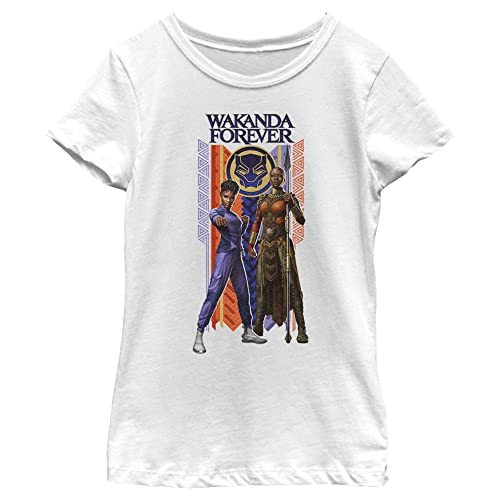 Marvel Girl's Wakanda Forever Duo Banner T-Shirt
