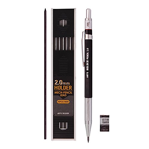 Crayon mécanique 2.0 mm contre la casse des mines de dessin