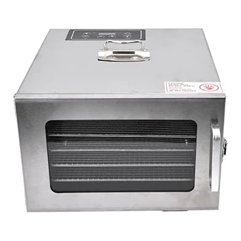 Deshidratador de alimentos eléctrico Naroote con protección contra sobrecalentamiento y 6 bandejas Cover