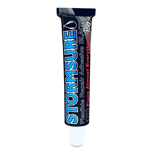 Stormsure Flexible Repair Adhesive 15g Black - Waterproof, Flexible, Durable Sealant for Repairs