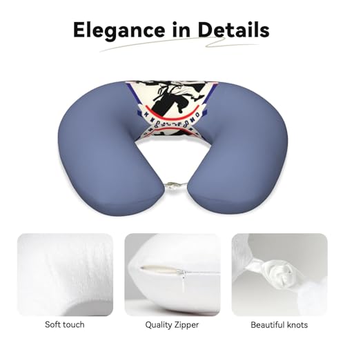 Almohada viscoelástica negra talla única de viaje miniatura 4