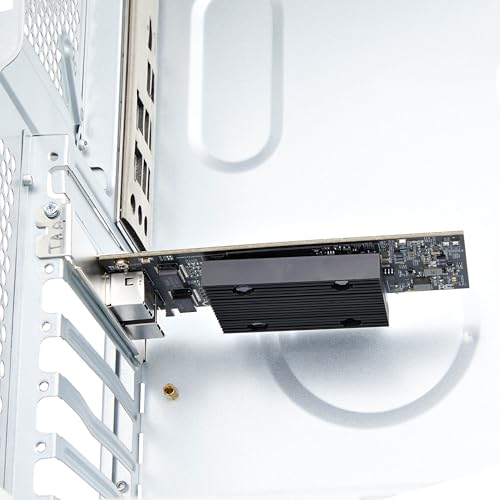 Image of StarTech 2-Port PCIe 10Gb Ethernet Network Card, TAA (PR210B-NETWORK-CARD) | 10GBASE-T, BCM57416 Chipset, Windows and Linux, NIC Card