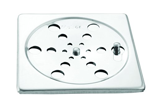 Ralo Grelha Meber 405/2415C Quadrada 15cm com Fecho Inox