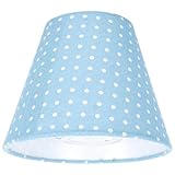 LIFKOME Polka Dot Cloth Lampshade 6.29X5.11X3.54In Fabric Lamp Cover for Wall Floor Table Lamps Soft Light Diffuser Creative Home Decoration Easy Installation