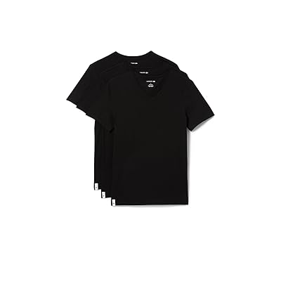 Lacoste 3 Pack V Neck Slim Fit Essential T Shirt Men
