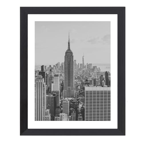 Pack 6 Black Picture Frame 8 x 10 - Ribbed Textured Photo Fr