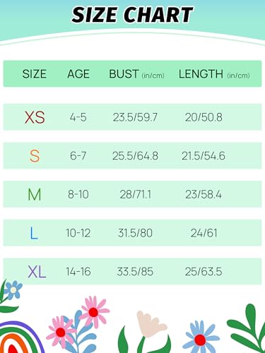 2 Pack Girls Dry-Fit Athletic Shirt Short Sleeve Crew Neck Moisture Wicking Performance Tees for Youth Teens 4-16Y2