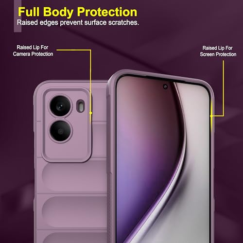 Image of Zapcase Back Case Cover for Poco M7 Plus 5G | Compatible for Poco M7 Plus 5G Back Cover | Liquid Silicon Magic Case with Camera Protection | Lavender