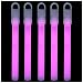 6" Lumistick Glow Stick Light Sticks Pink (Tube of 25)