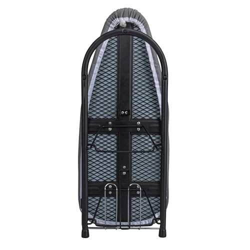 Household Essentials Tabletop Ironing Board, Compact Ironing Board with Iron Rest, Includes Door Hang, Perfect for Dorms and Small Spaces, Black with Gray Cover - Image 8