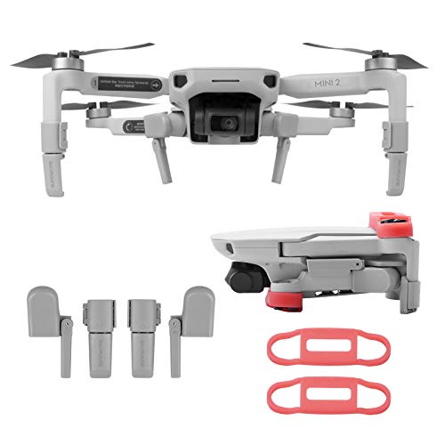 Landing Gear and Propellers Guard Fixator Holder for DJI Mini 2 Drone Accessories Set Quick Release Height Extender Protector