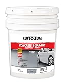 Rust-Oleum 320172 Concrete & Garage Floor Paint and Primer, 5 Gallon, Satin Battleship Gray