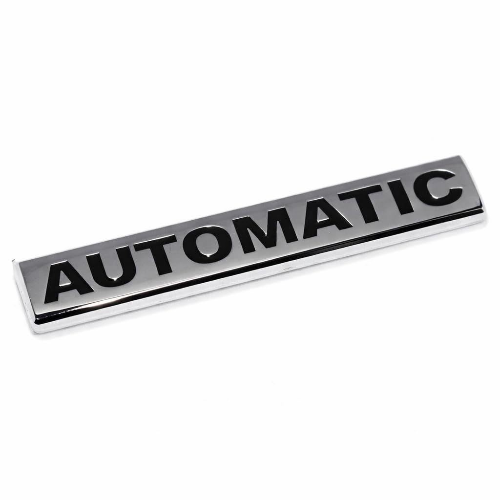 OAN 3D Metal Sticker Automatic Logo Emblem Badge Decal Sticker for All Cars- Size: 10cm x 1.5cm x 1mm (Metal)-image-35