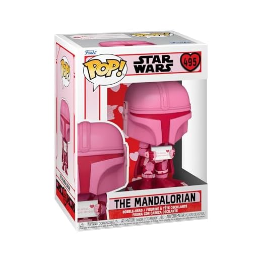 Funko Pop! Star Wars: Valentines - Mandalorian - The Mandalorian - Figura de Vinilo Coleccionable - Idea de Regalo- Mercancia Oficial - Juguetes para Niños y Adultos - TV Fans