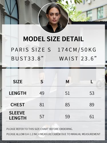 Image of Women's Cardigan Jackets Cropped Lightweight Fall Open Front, Long Sleeve Knit Zip Up Sportswear Slim Fit Workout Tops
