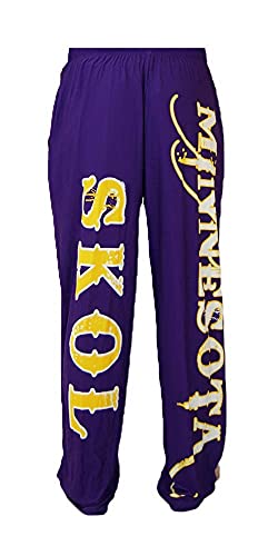 BRIEF INSANITY Minnesota Skol Football Pajama Lounge Pants | Comfortable Sleek PJ Bottoms4