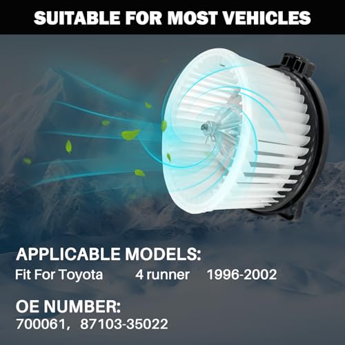 Image of 700061 AC Heater Blower Motor Fan Assembly Fit for Toyota 4 Runner 1996 1997 1998 1999 2000 2001 2002 8710335022