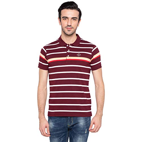 Image of Status Quo Men's Striped Regular Fit T-Shirt