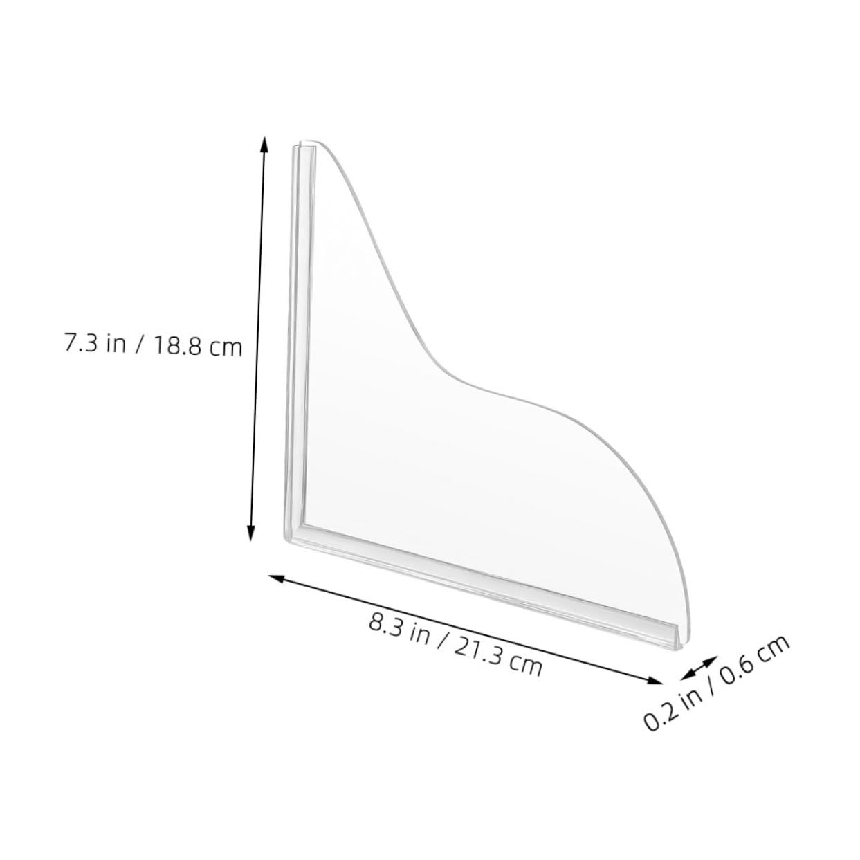 Ciieeo 2pcs Acrylic Splash Guard Panels Slip Bathroom Protector for Shower Tub Corners Barrier for Use Easy Install Design