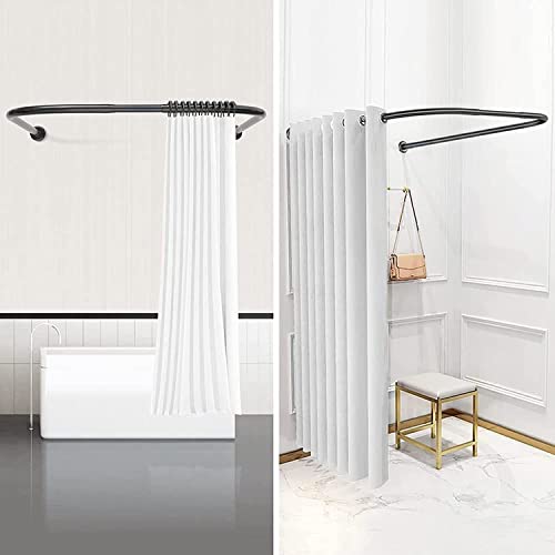 Barre de suspension réglable sans perçage pour douche d'angle en U - 5