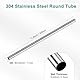 M METERXITY 1 Stück 300mm 304 Edelstahlrohr, 11mm Außendurchmesser 0,5mm Wandstärke Nahtloses Edelstahlrohr für Bau/Maschinenbau/DIY-Basteln, Metallgerades Rohr [0,43x0,5x11,8IN]