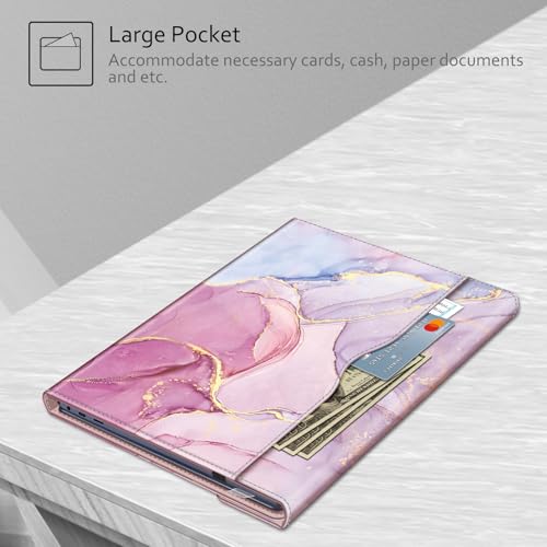 Fintie Sleeve Case Cover for 15.6" Samsung Chromebook Plus XE550XGAA / Samsung Galaxy Book4 360 NP960XGK / Book3 360 NP750QFG / Book2 Pro 360 NP950QED / Book2 Pro NP950XED, Glittering Marble