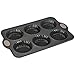 Produktbild LEVIVO Törtchen Formen, Silikon, 6er Backform für kleine Kuchen, Silikonform, Silikonbackblech, Silikonbackform, Mini Kuchen Backblech für 6 Torten, Gebäckform grau, Form zum Backen 30 x 19 x 2 cm
